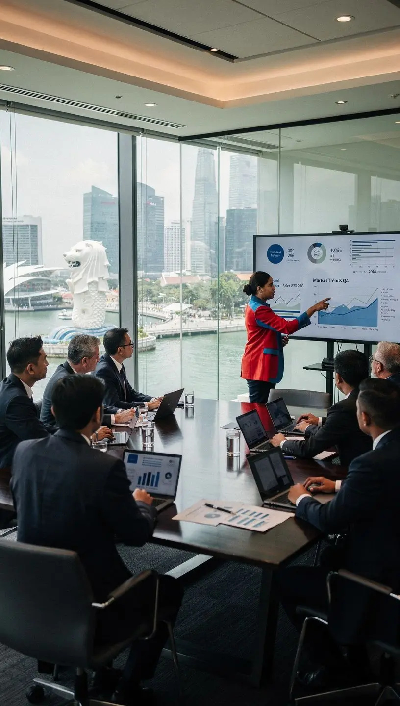 Professional business solutions illustration